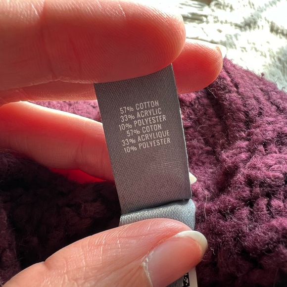 Aerie Chunky Knit Women’s Sweater Purple Size Small - Picture 6 of 6